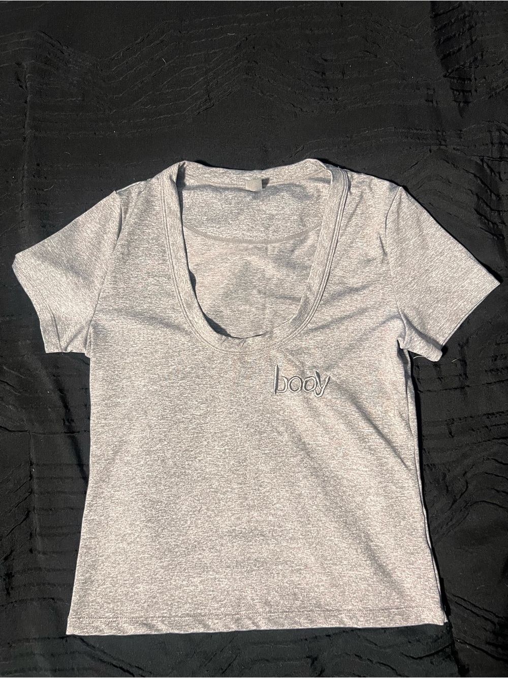 Body By Raven Light Grey Short Sleeve Tee